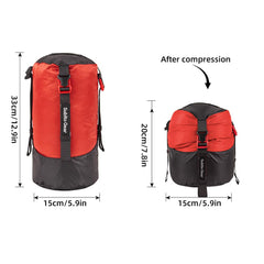 Aomiun bag made of 70D ripstop polyester protects gear from moisture and tears.