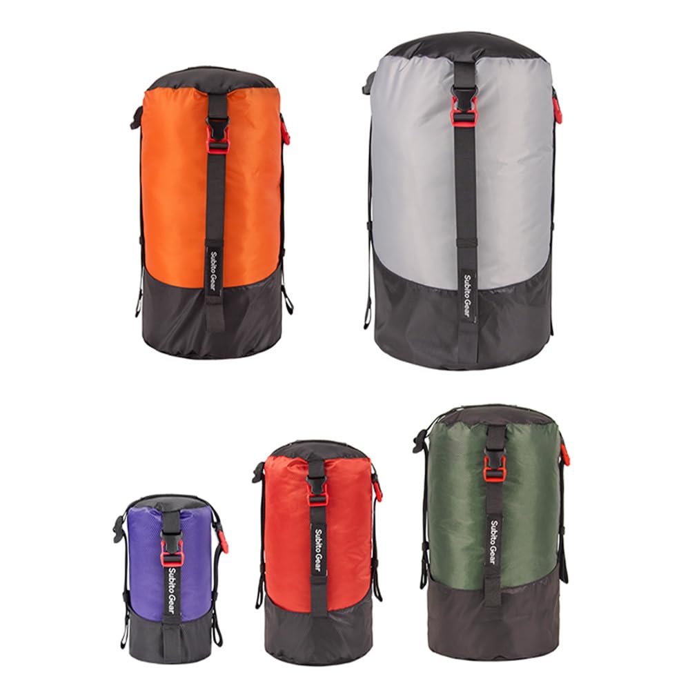 Aomiun compression bag demonstrating compact storage for camping gear