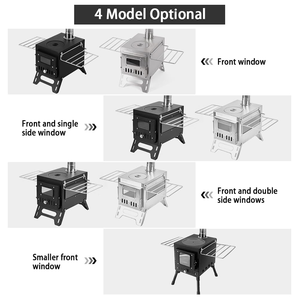 Adjustable damper controls airflow for steady burn and cleaner smoke