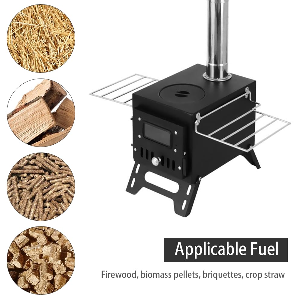 Aomiun Hot Tent Stove compact design enables easy one-handed portability