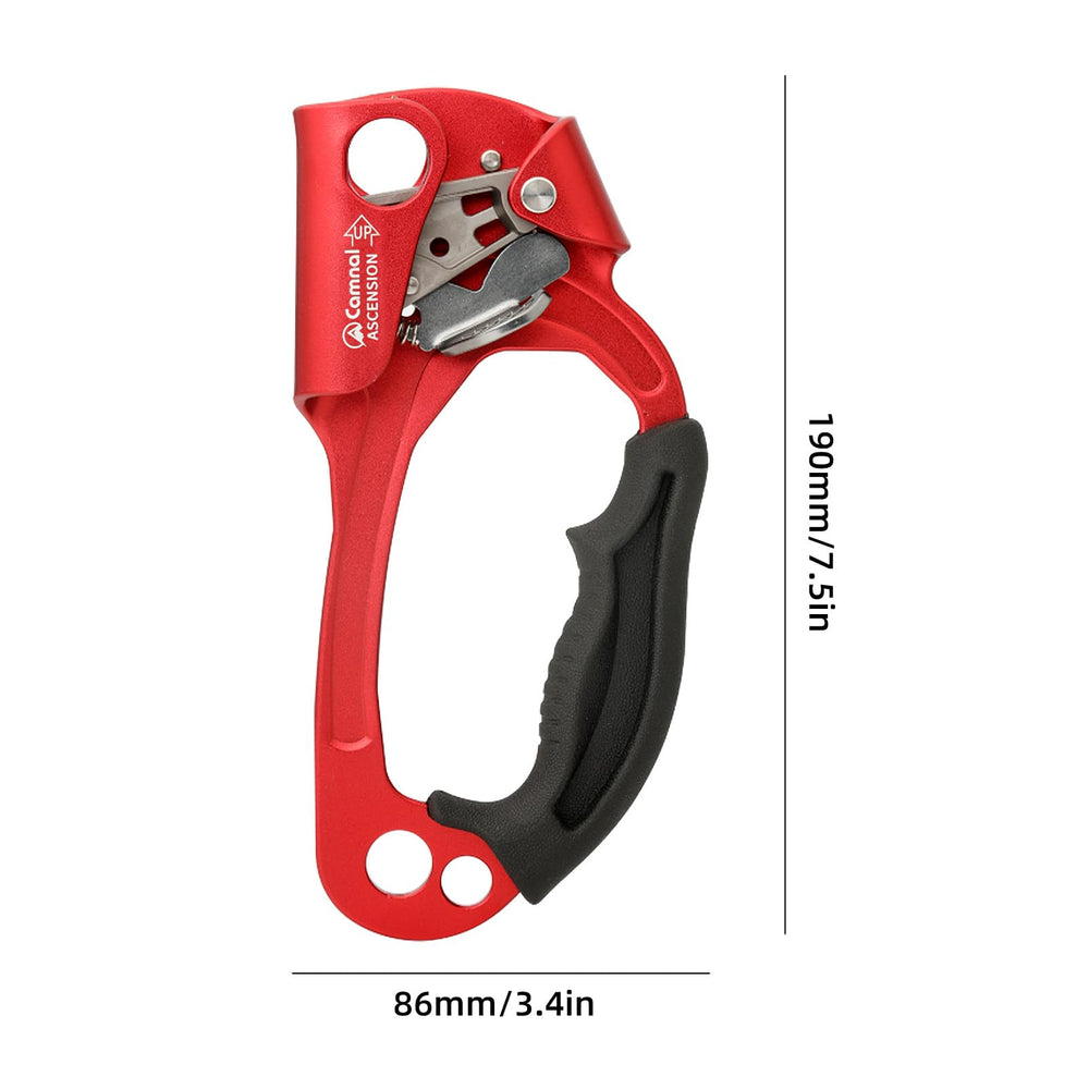Aomiun mud-channel cam design maintains grip on dirty or icy ropes