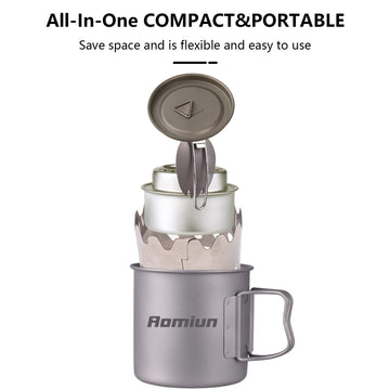 Aomiun titanium burner stove delivers efficient outdoor cooking