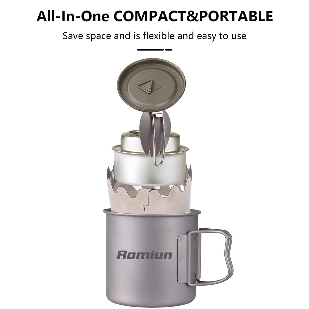 Aomiun titanium burner stove delivers efficient outdoor cooking