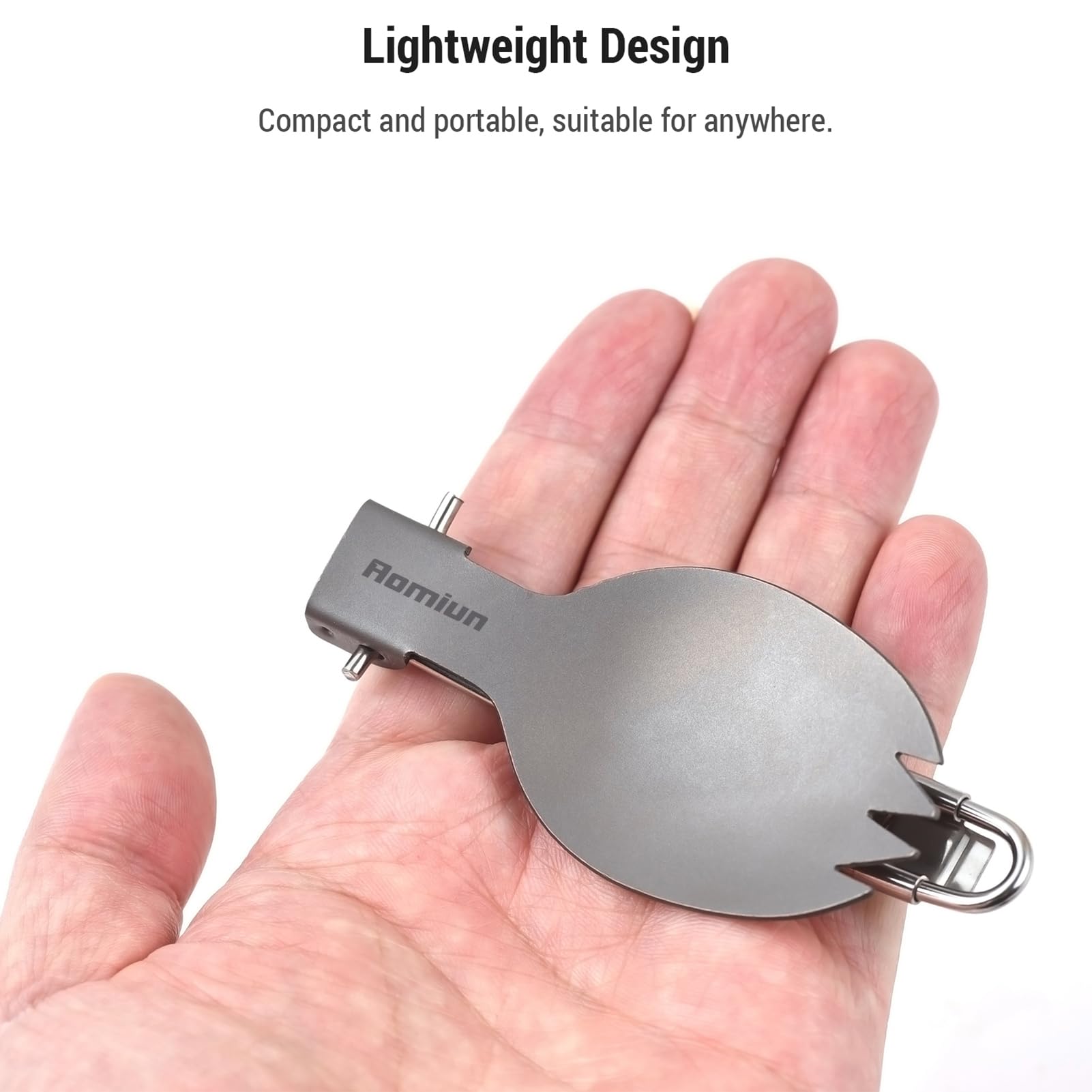 Backpack-ready Aomiun titanium camping plate set for rugged trips