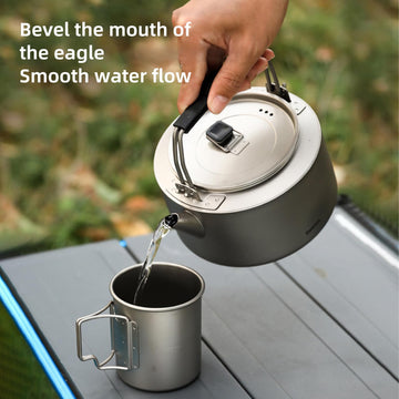 Aomiun Titanium Kettle includes a built-in filter for clean brews