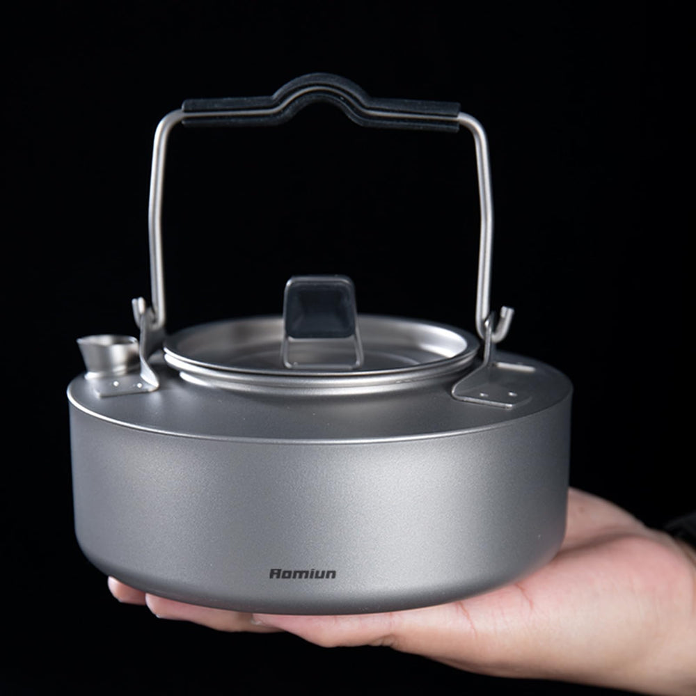 Lightweight, rust-resistant titanium for durable outdoor use.