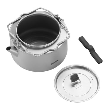 Aomiun Titanium Kettle features a heat-resistant handle for safe pouring