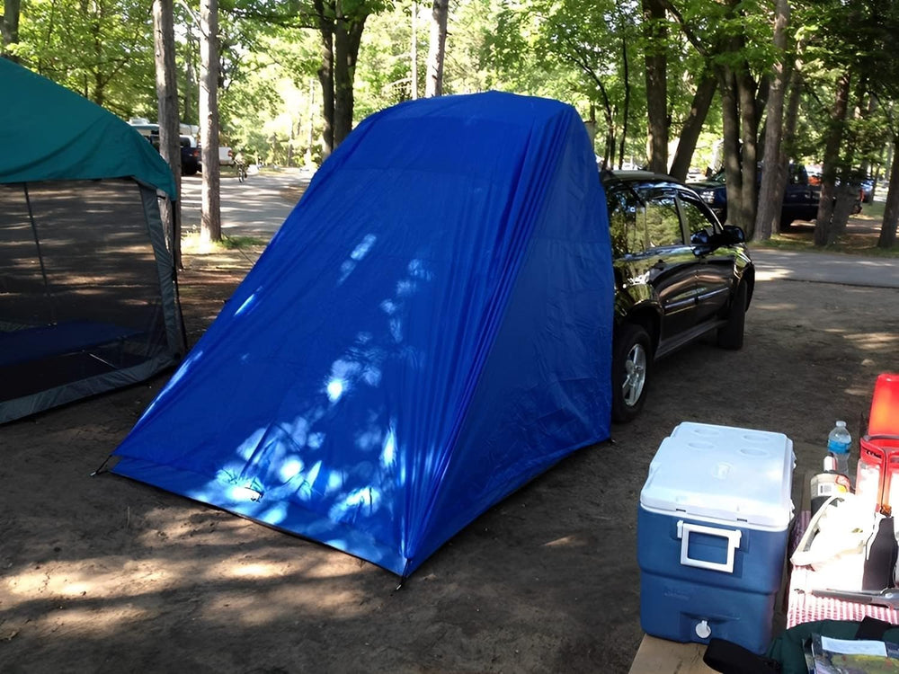 Aomxay SUV tent durable materials highlights sturdy construction for varied outdoor conditions.