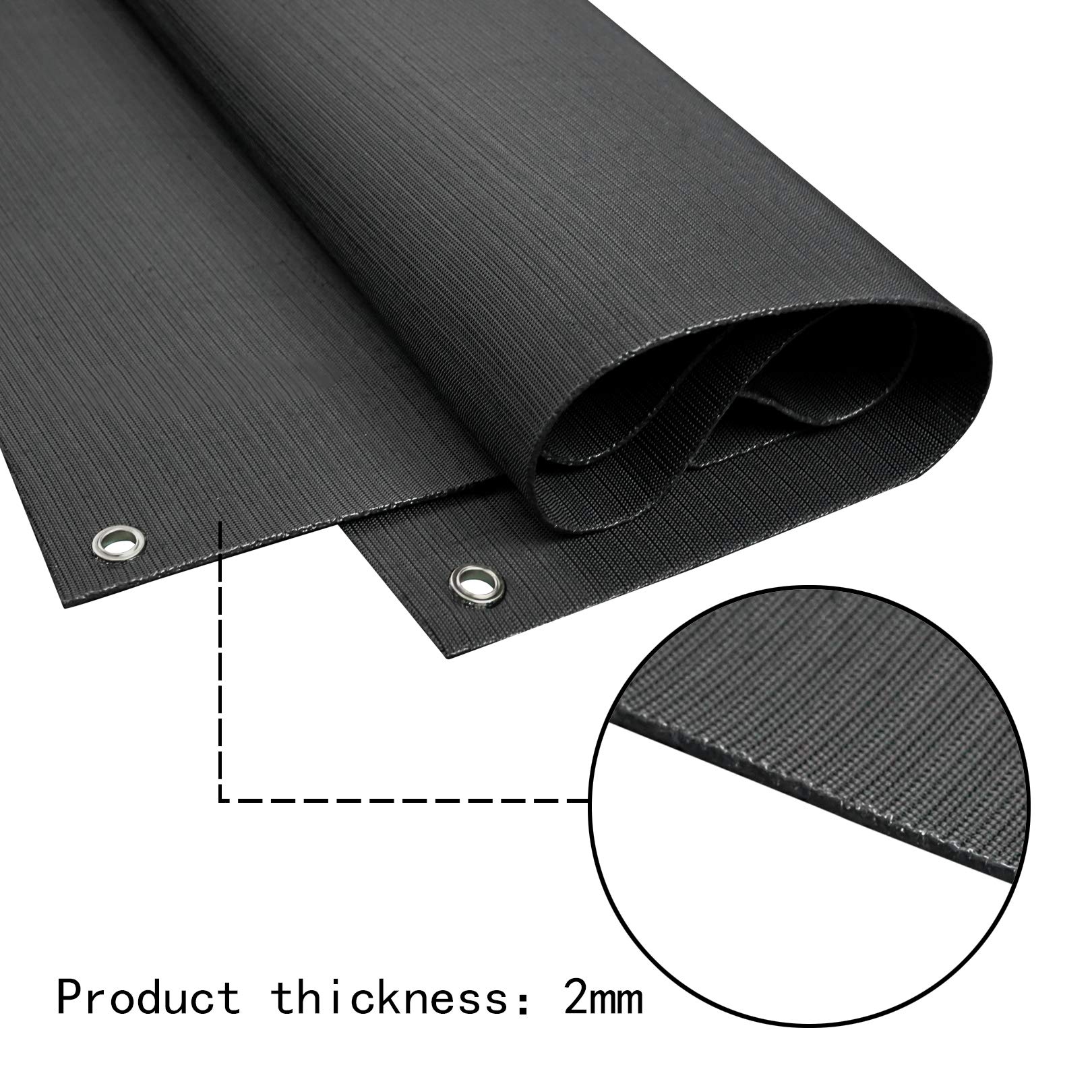 Aoneky archery backstop close-up reveals dense fiber cloth catching arrows.