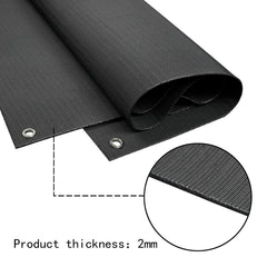 Aoneky archery backstop close-up reveals dense fiber cloth catching arrows.