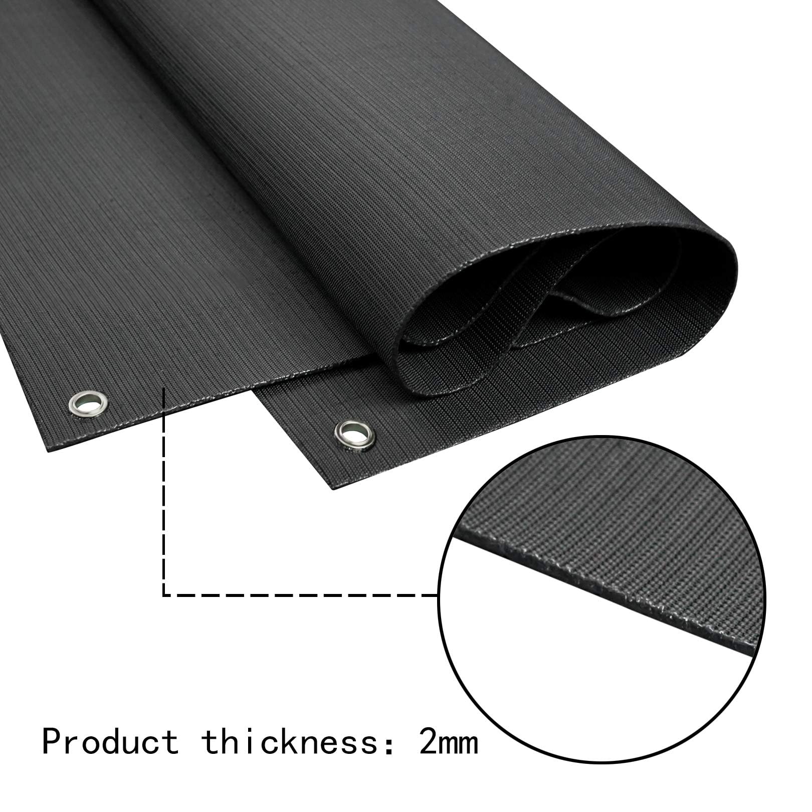 Aoneky backstop edge grommets detailing top mounting.