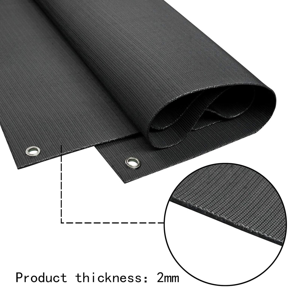 Aoneky backstop edge grommets detailing top mounting.