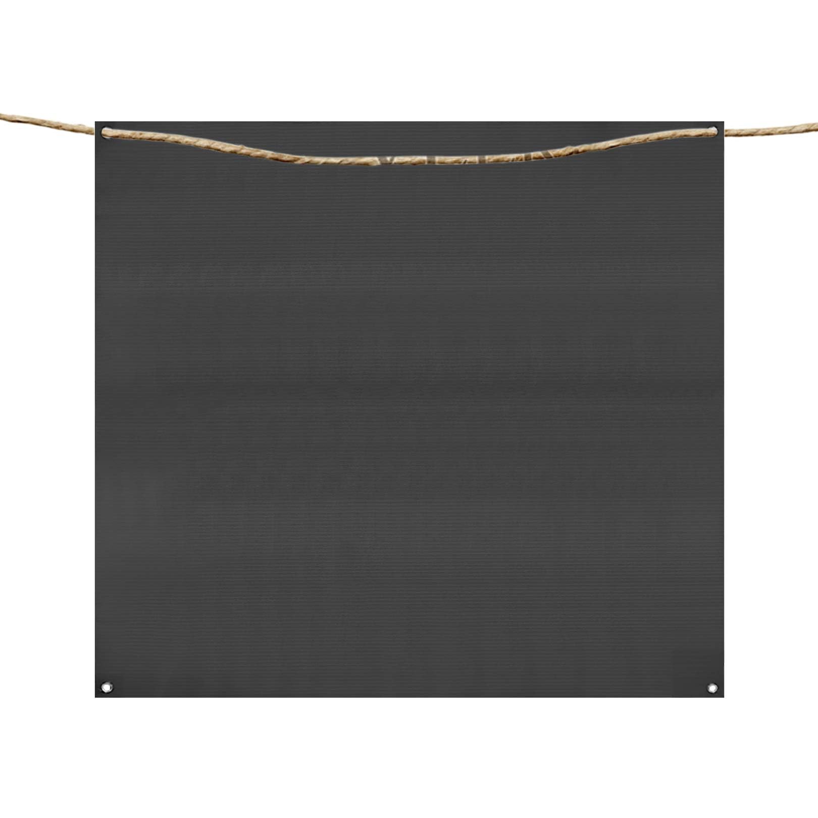 Aoneky backstop hanging setup showing rope mounting for easy installation.