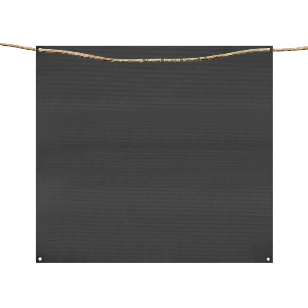 Aoneky backstop hanging setup showing rope mounting for easy installation.
