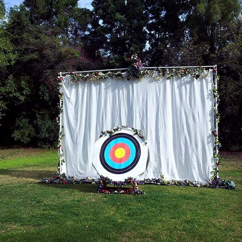 Aoneky backstop supports 30–100 ft range, suitable for multiple bow styles.