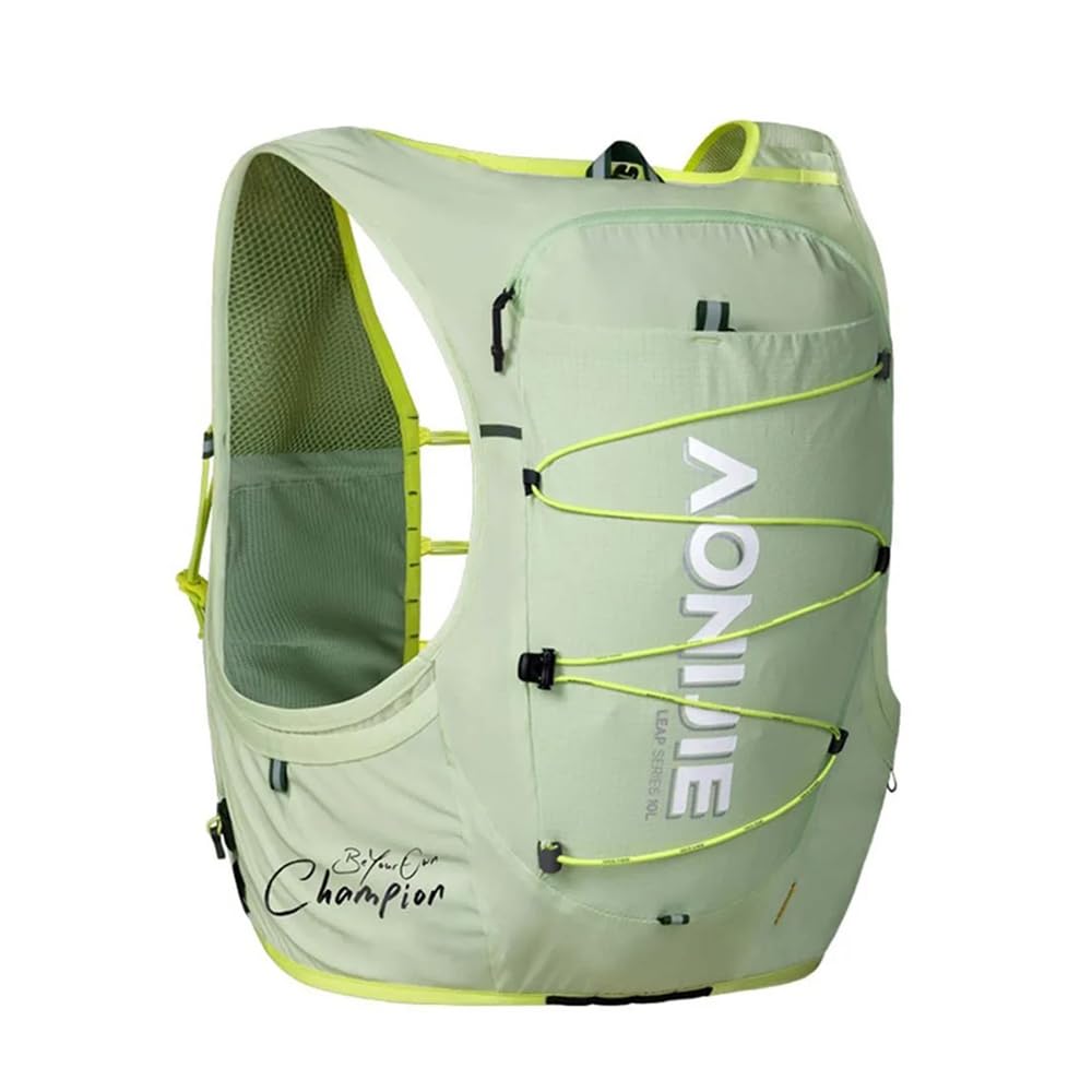 AONIJIE 10L hydration pack front view for on-the-go hydration during runs