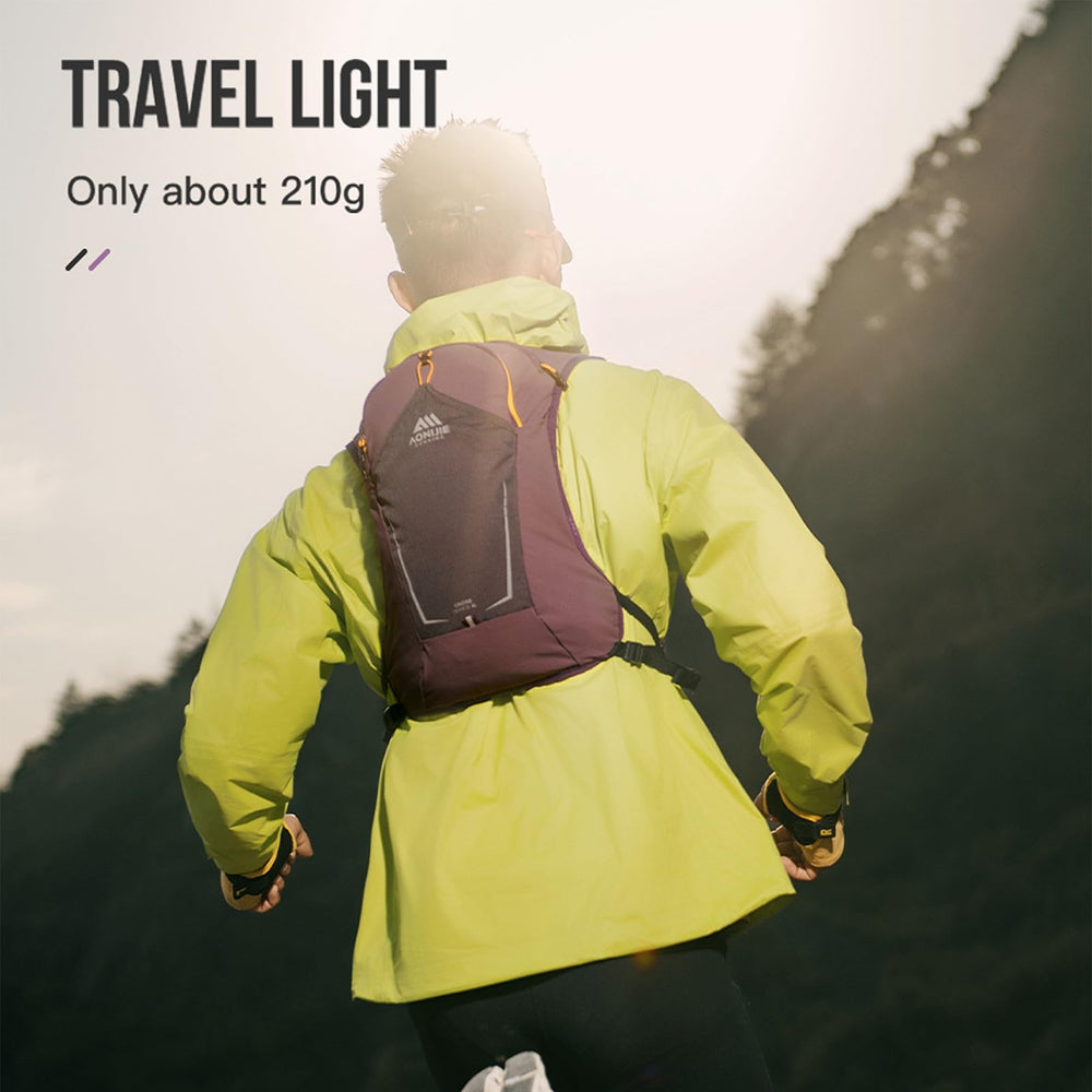 AONIJIE back water bladder compartment fits a 1.5L bladder for steady hydration