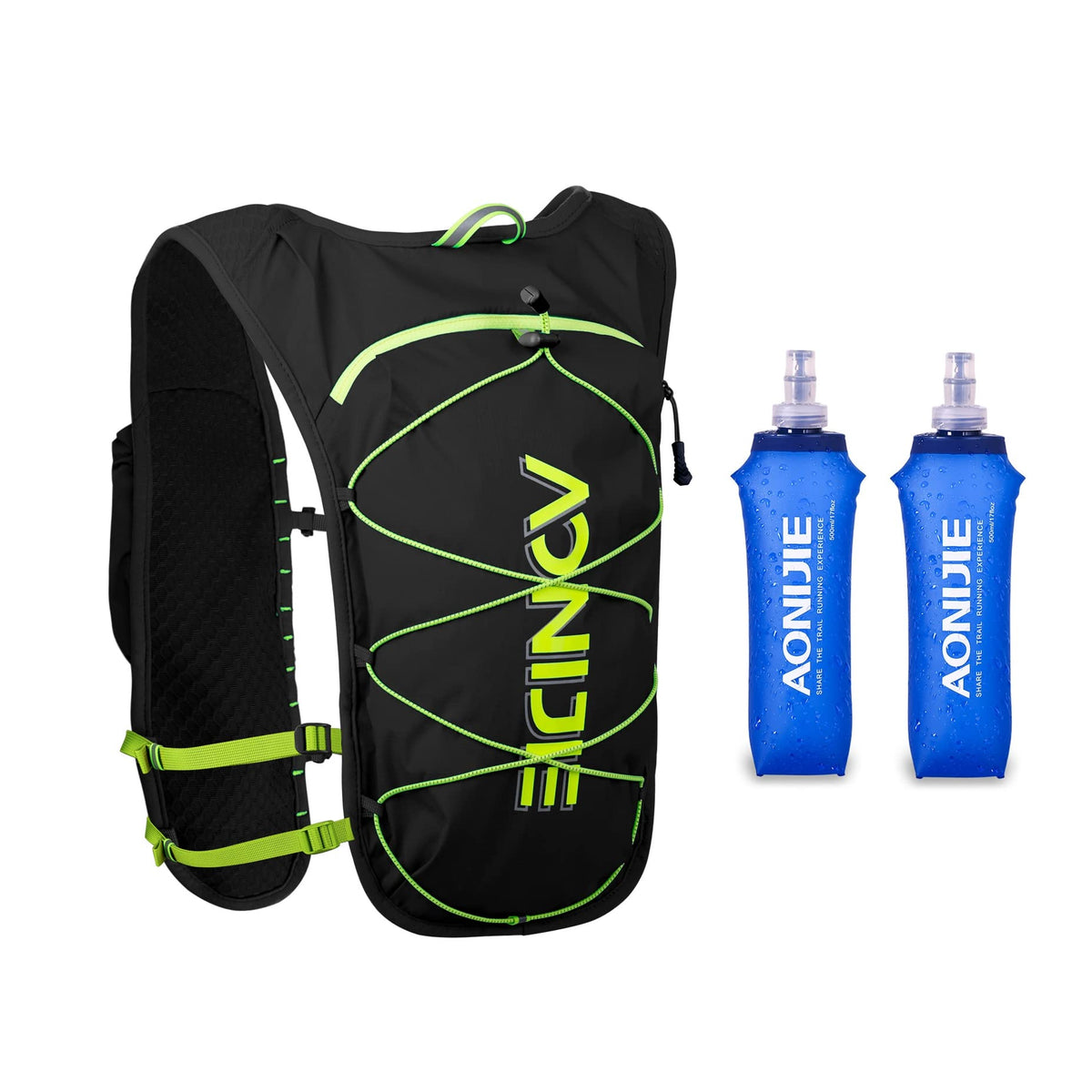 AONIJIE 5L hydration pack front view shows ultra-light design for long runs
