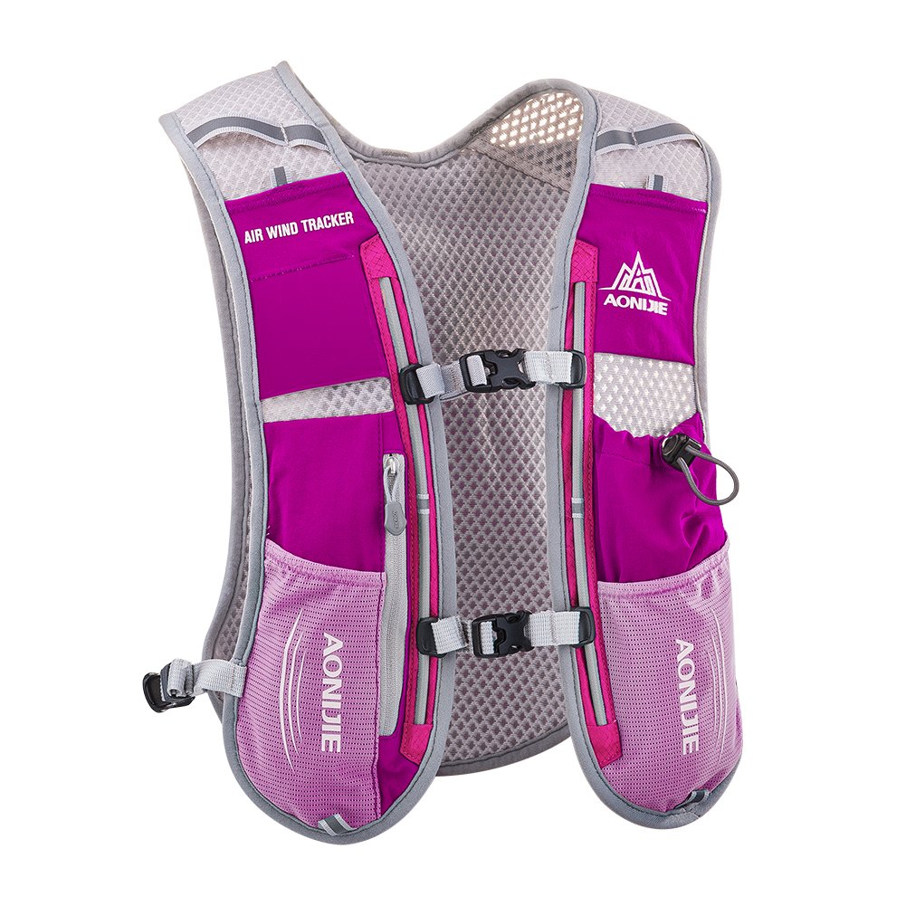 AONIJIE Hydration Vest 5L front view showing a lightweight race pack for runners