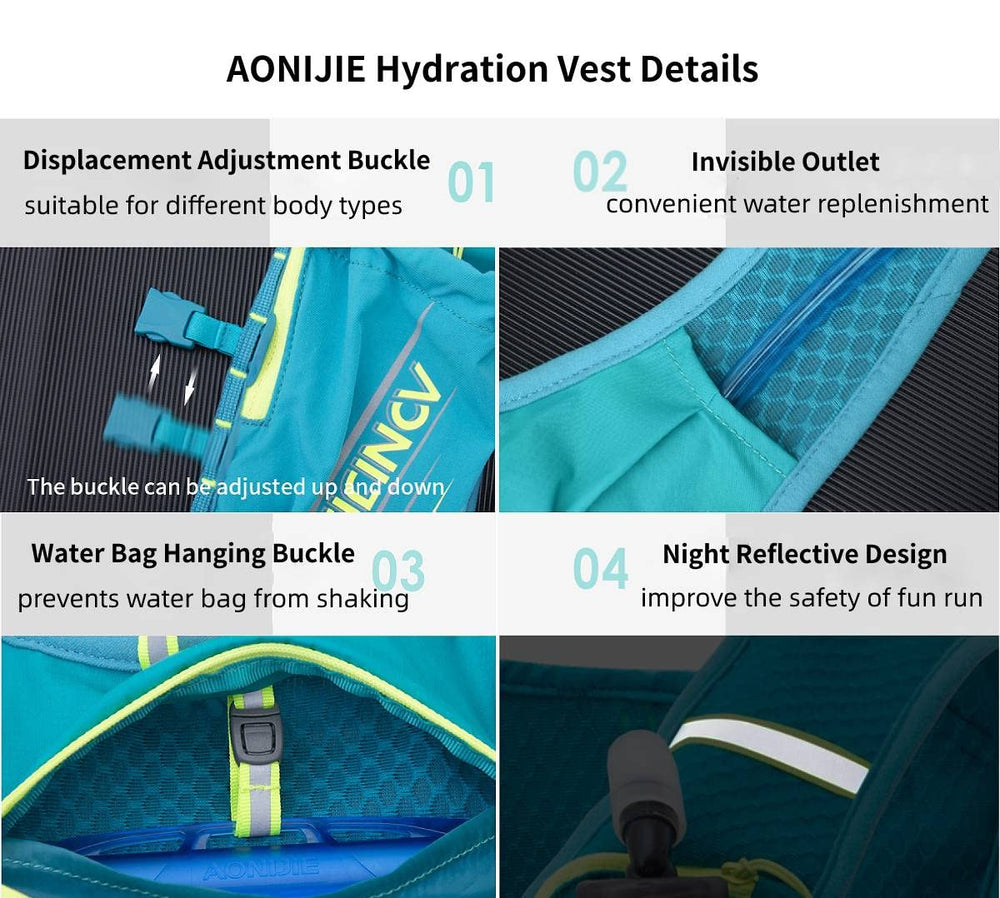 AONIJIE vest designed for marathon, hiking, cycling and trail running.