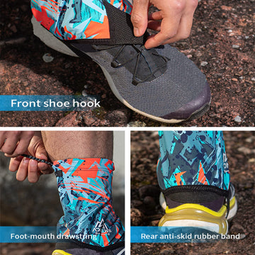 AONIJIE gaiters bottom made of hypalon boosts durability on muddy trails