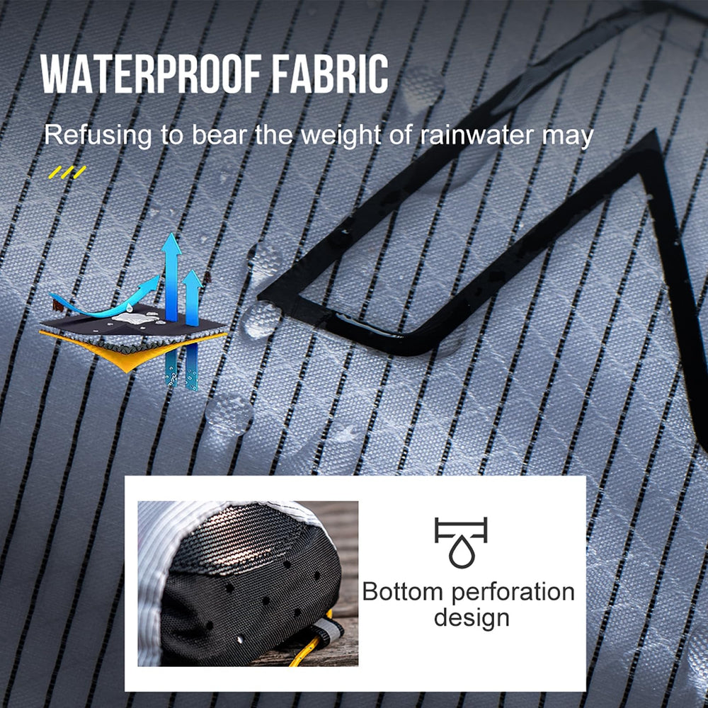 AONIJIE pole pouch features perforated base ventilation to drain moisture.