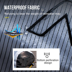 AONIJIE pole pouch features perforated base ventilation to drain moisture.