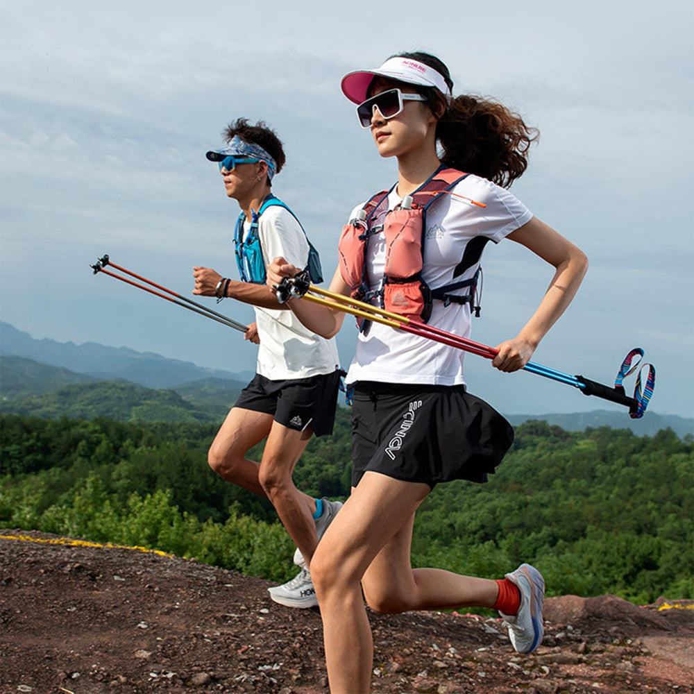 AONIJIE Trail Running Poles made from 7075 aluminum deliver rugged durability on trails.
