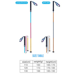 AONIJIE Trail Running Poles with EVA grip stays secure even when wet.