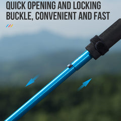 Aonijie Trail Running Poles 110cm size fit hikers 160-170cm for a comfortable stance.