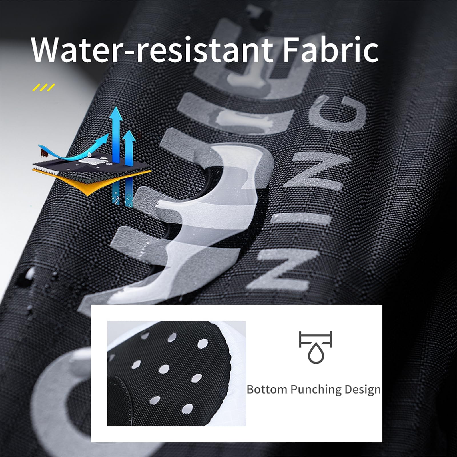 AONIJIE trekking pole pouch perforated-base design vents moisture efficiently