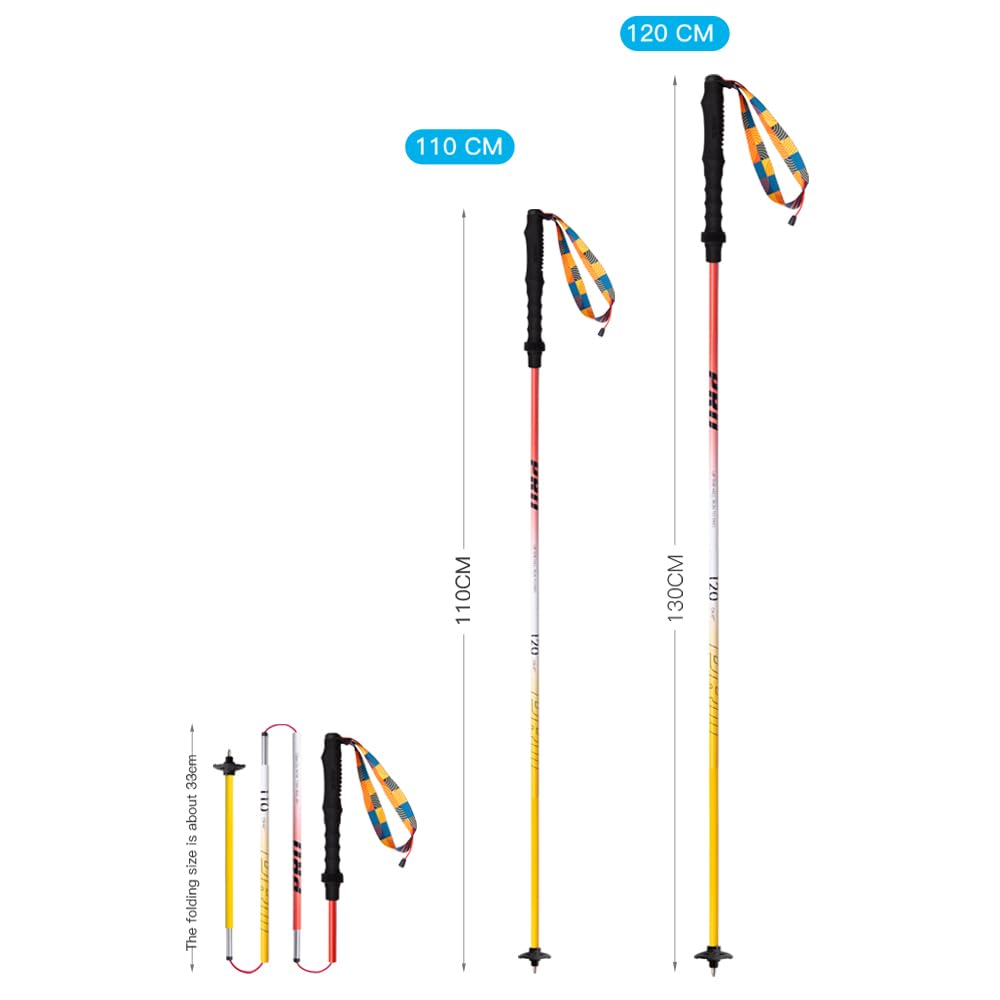 AONIJIE trekking poles shown on a rugged trail illustrate stability.