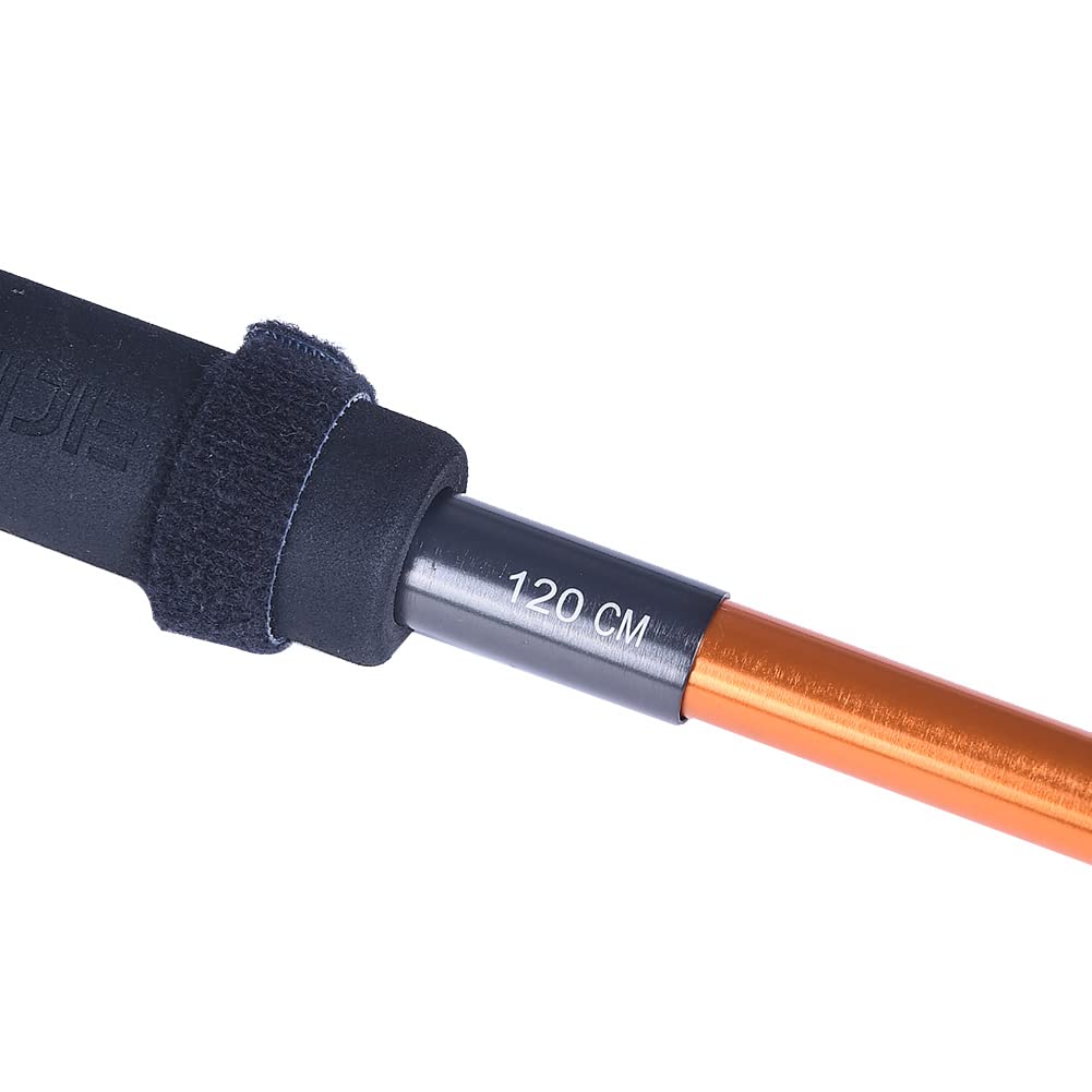AONIJIE ultralight poles in use on a mountain trail run.