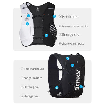 AONIJIE vest phone pocket fits a 6.8-inch device securely.