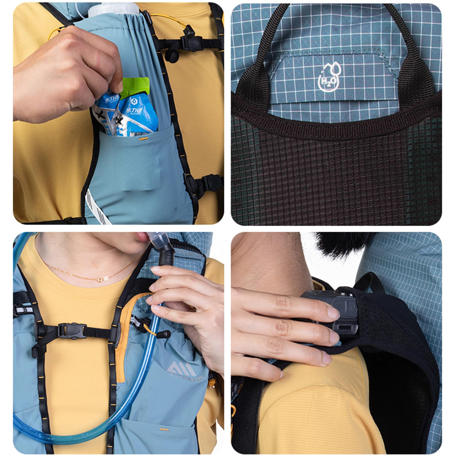 AONIJIE lightweight backpack weighing 1.43 pounds for easy carrying