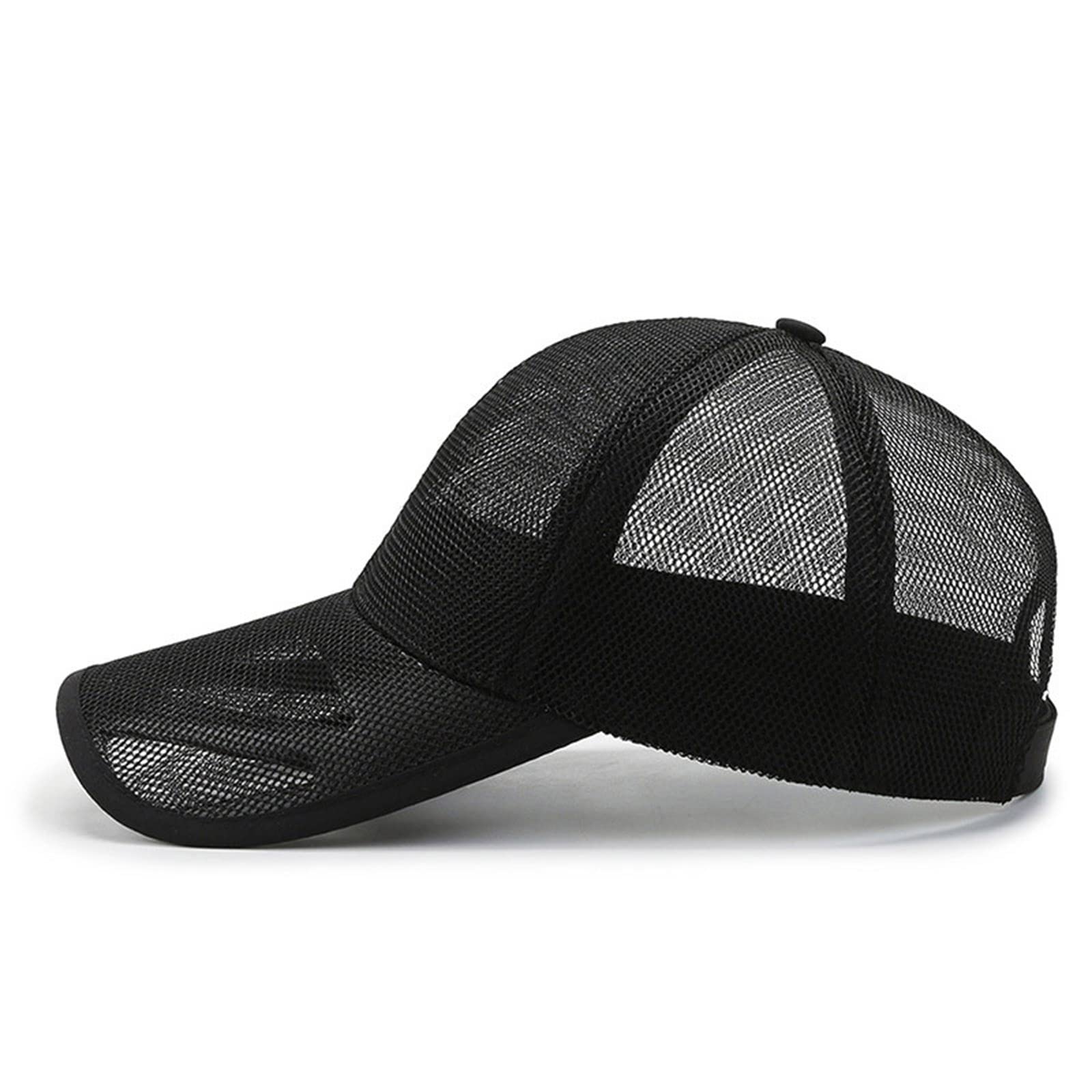 aoozleny blue mesh baseball cap - side view