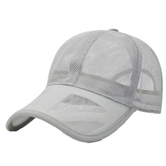 aoozleny gray mesh baseball cap back adjustable buckle
