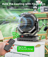 Aopircs misting fan LED modes for versatile scenes and ambience.
