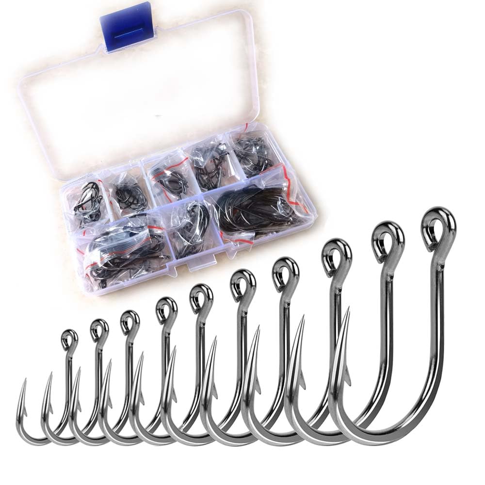AORZOV 100-piece large-size fishhooks box
