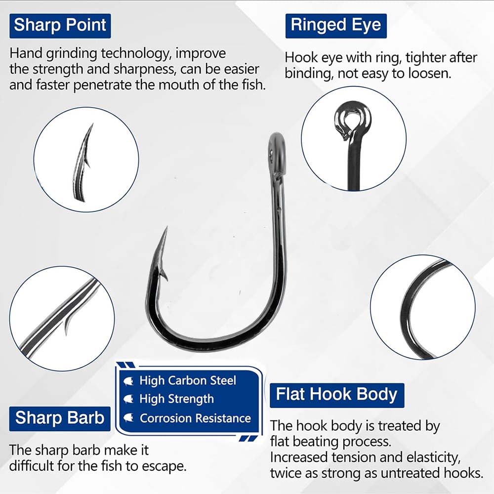 AORZOV fishhooks for saltwater fishing
