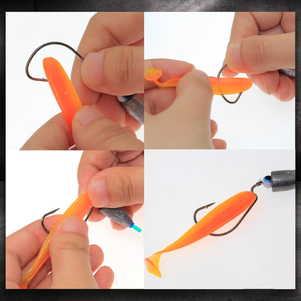 Glow-in-the-dark eye beads for night and bottom fishing