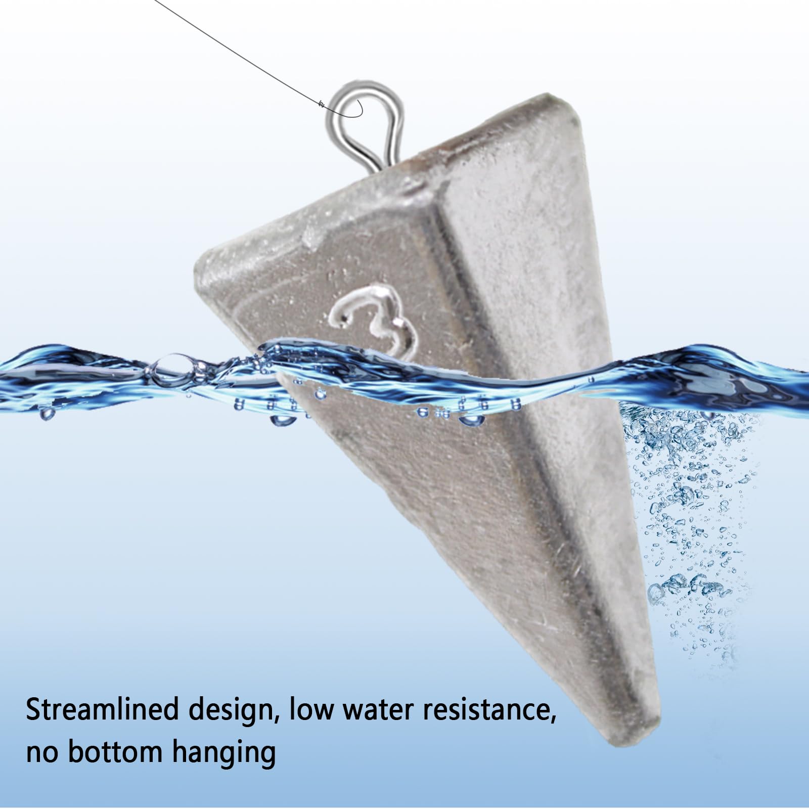 Assorted 2–4 oz weights for freshwater and saltwater rigs
