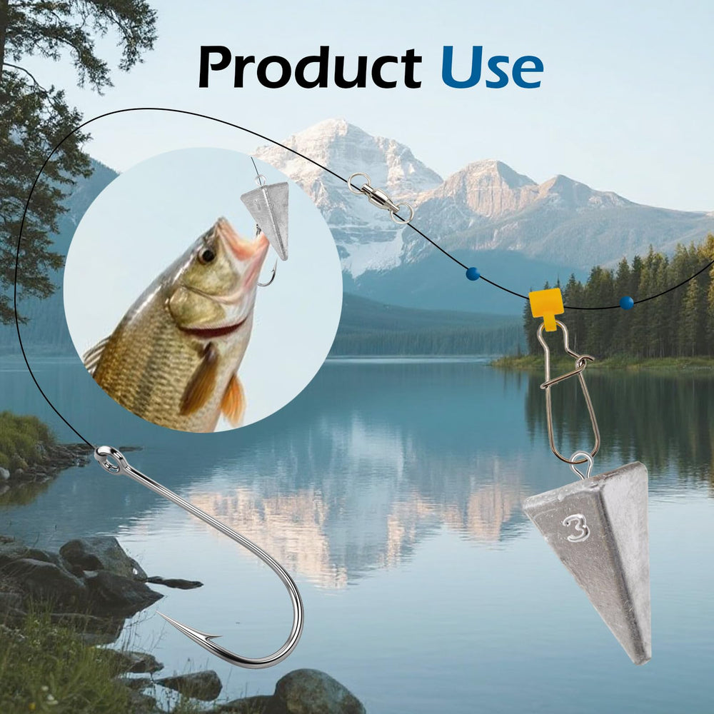 Inshore, surf, and offshore fishing with pyramid weights
