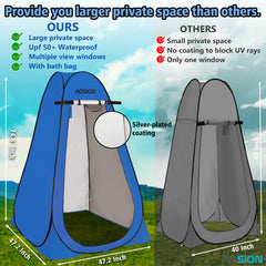 AOSION Pop-up Changing Tent opening highlights quick setup for on-the-go changing.