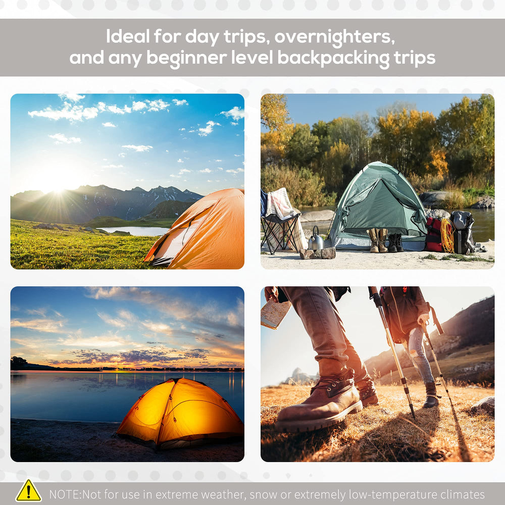 Spacious Outsunny tent dimensions fit a twin-size air mattress