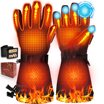 Aotomee heated gloves show battery life up to 10 hours for all day warmth.