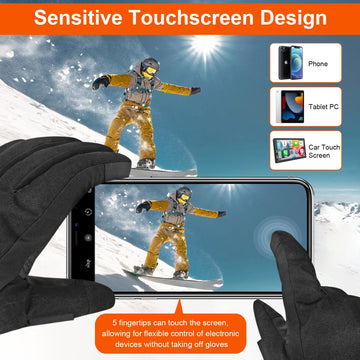 Aotomee heated gloves three temperature levels provide customizable comfort