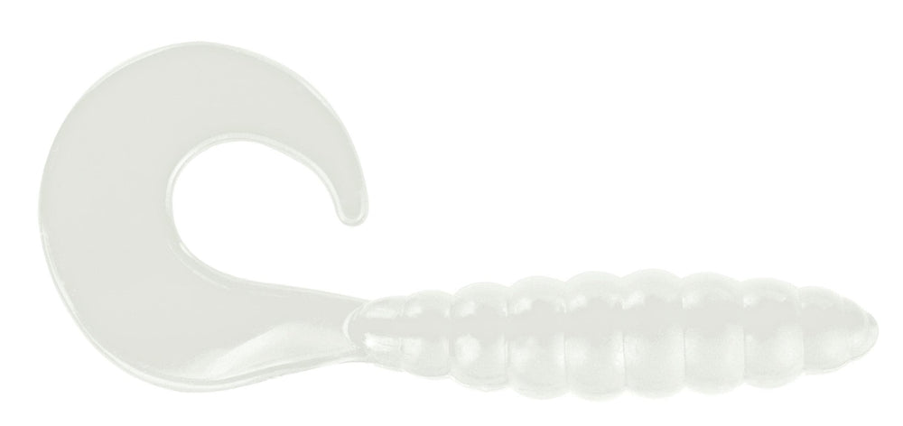 APEX AP 1 Curly Tail White lure with lifelike action for freshwater and saltwater use