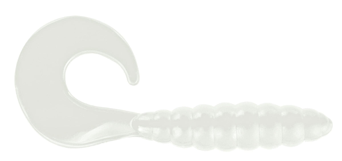 APEX AP 1 Curly Tail White lure with lifelike action for freshwater and saltwater use