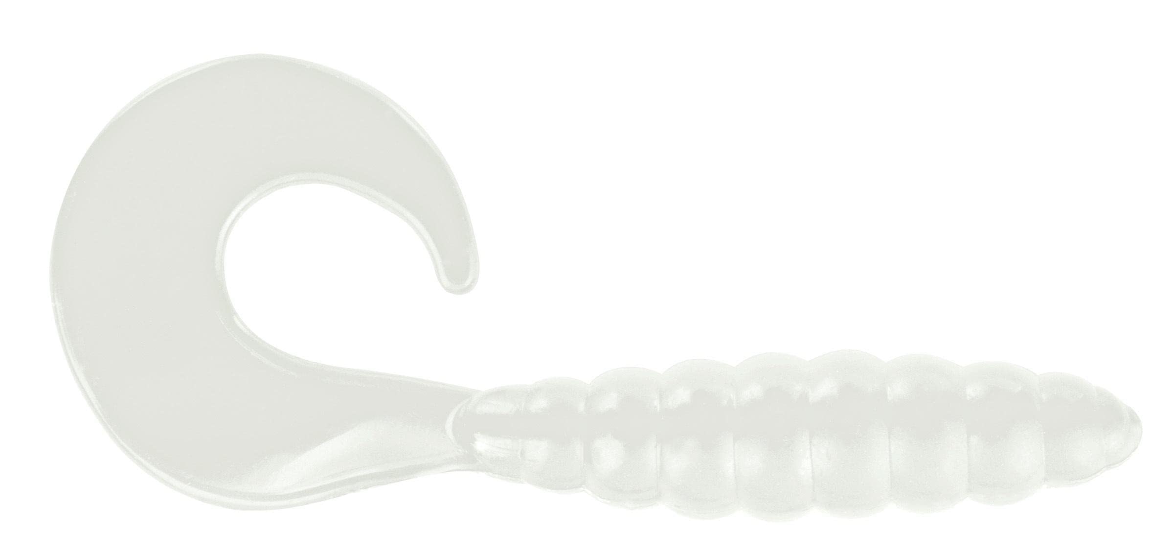 APEX AP 1 Curly Tail White lure ready for quick casts and enticing retrieves